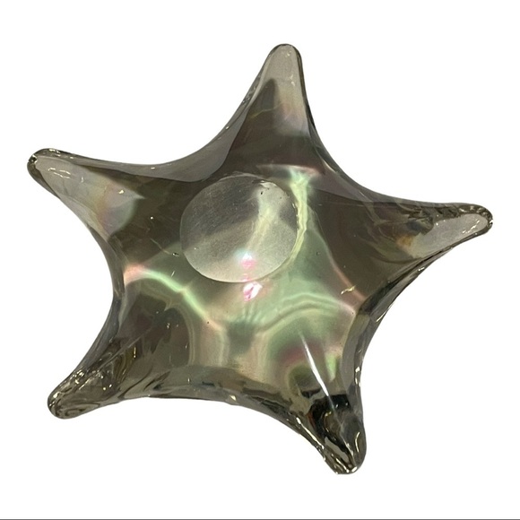 STAR paper weight hand blown glass iridescent. - Picture 6 of 10